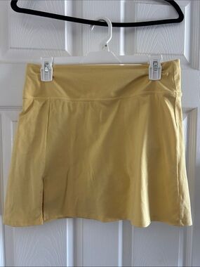 Old Navy Yellow Mini Skirt with Side Slit